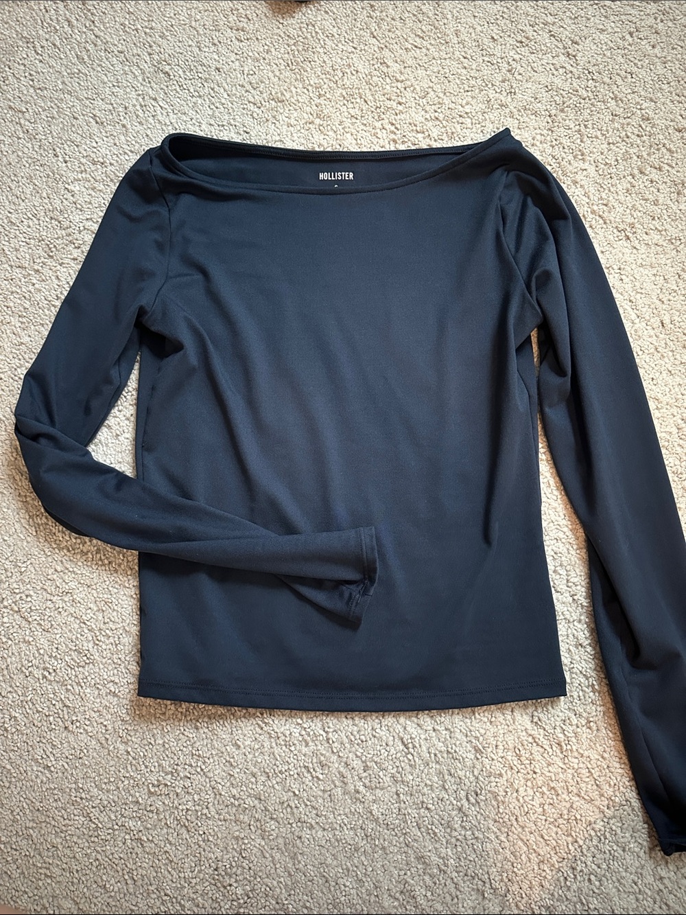 Hollister boat neck long sleeve